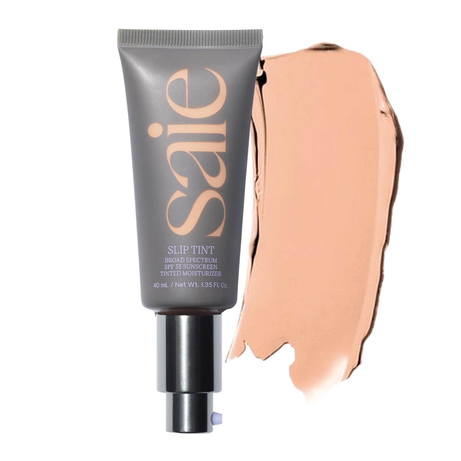 Saie Slip Tint Tinted Moisturizer with SPF 35 - Light Coverage, Glowy Skin Tint & Mineral Sunscreen for Face with Hydrating Hyaluronic Acid - Summer Makeup Essential - Shade Three + Half (1.35 oz) SaieAu supplements