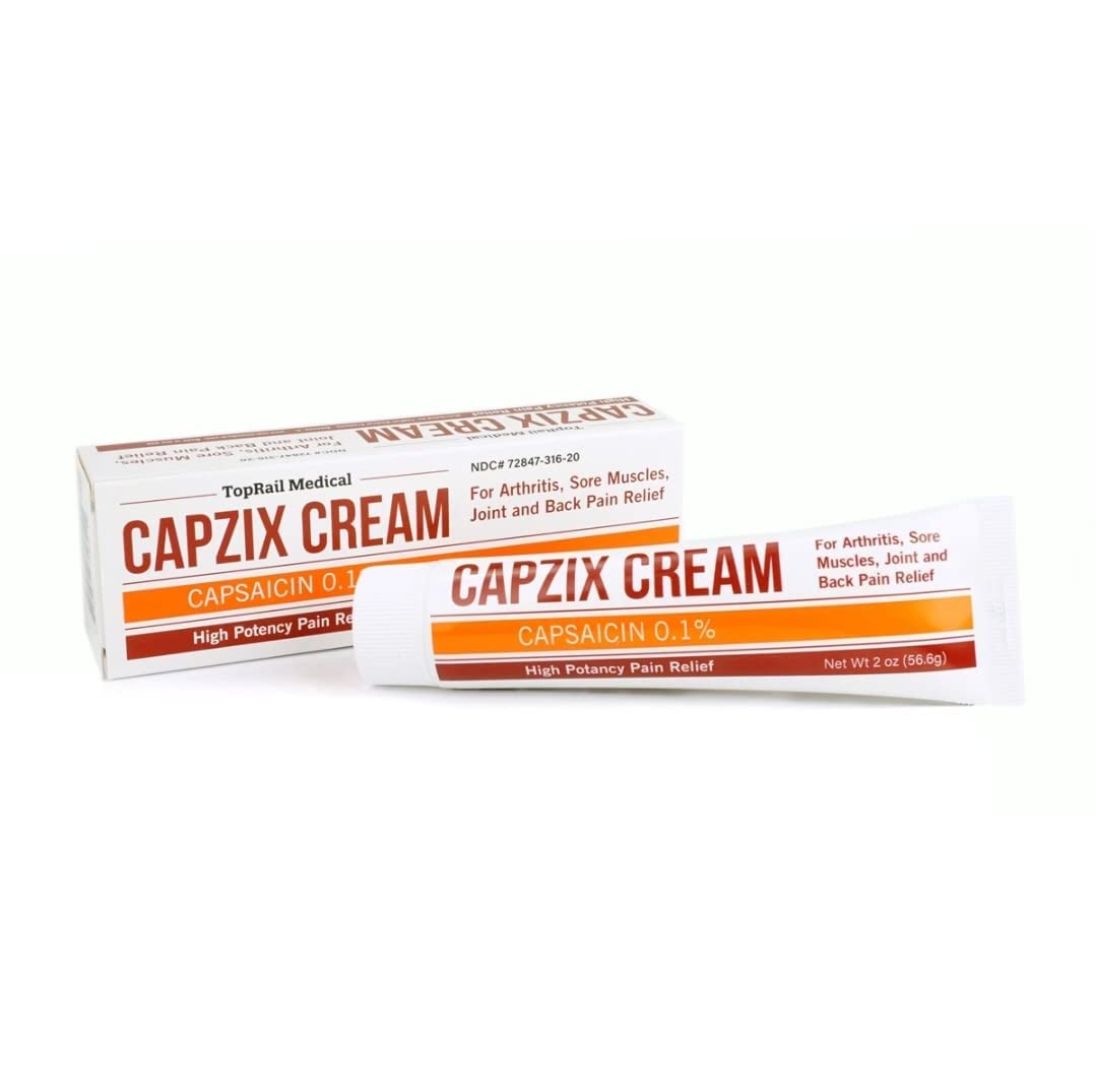 Capzix Cream for Pain Relief 2 OZ Capsaicin .1% High Potency/ Maximum Strength CAPZIX CREAMAu supplements