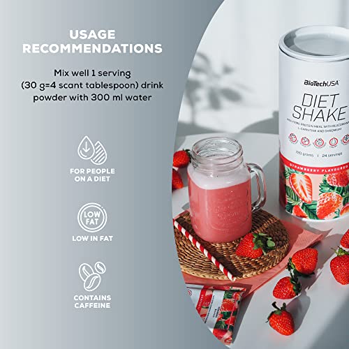 BioTechUSA Diet Shake | High-Protein, Low-Fat | with Superfoods, Chromium, Glucomannan BioTechUSAAu supplements