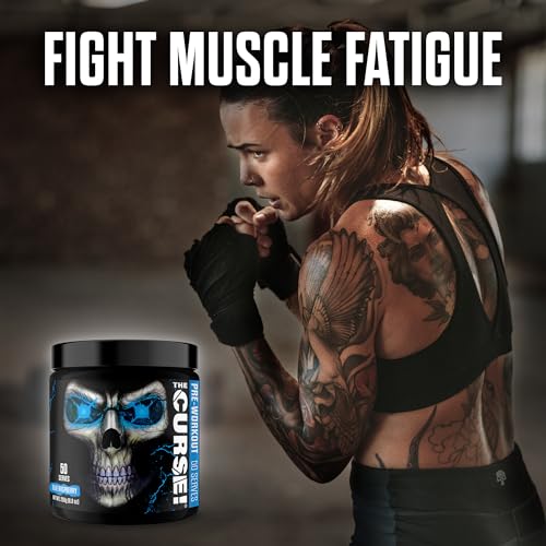 JNX SPORTS The Curse! Pre Workout Powder - Blue Raspberry 50 Servings | Preworkout JNX SPORTSUS supplements
