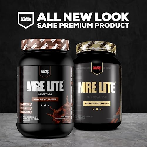 REDCON1 MRE Lite Whole Food Protein Powder, Blueberry Cobbler - Low Carb & Whey REDCON1US supplements