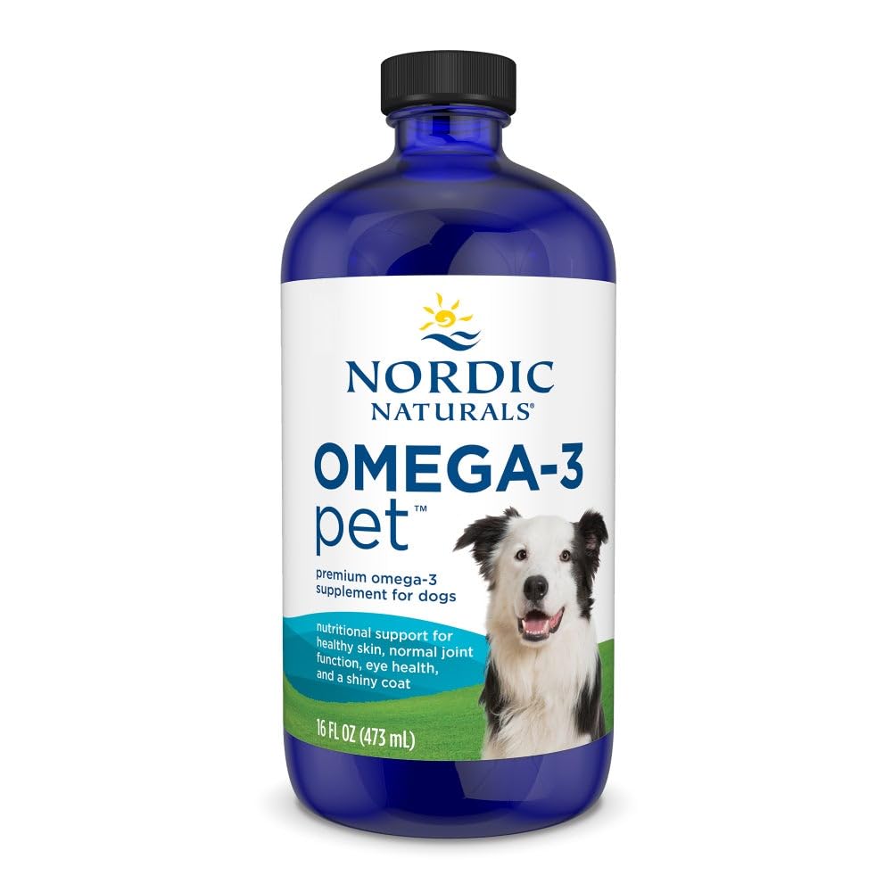 Nordic Naturals Omega-3 Pet, Unflavored - 16 oz - 1380 mg Omega-3 Per Teaspoon - Fish Oil for Large to Very Large Dogs with EPA & DHA - Promotes Heart, Skin, Coat, & Immune Health Nordic NaturalsAu supplements
