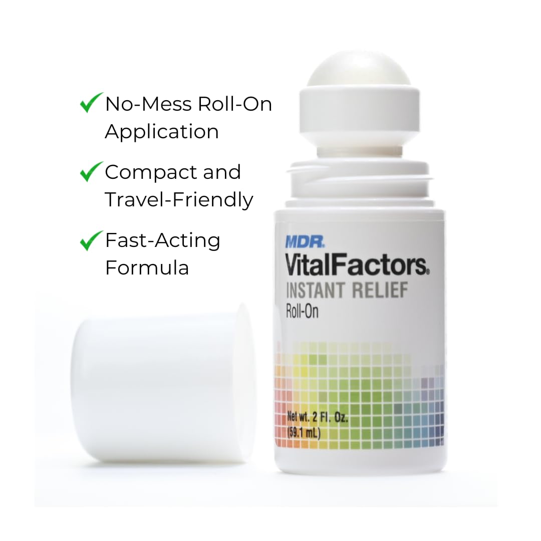 MDR Instant Relief Roll-On – Fast-Acting Topical Pain Relief for Muscle, Joint & Back Comfort – Cooling Sensation with Menthol & Essential Oils – 2 fl oz MDRAu supplements