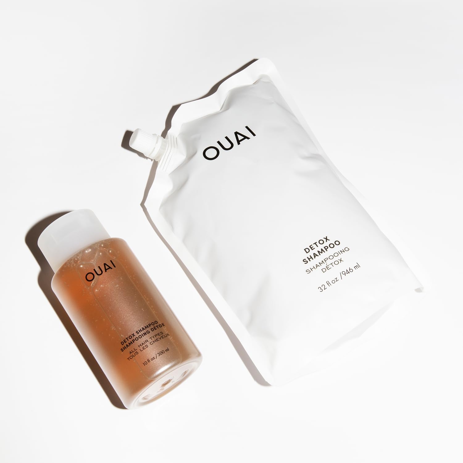 OUAI Detox Shampoo Refill - Clarifying Shampoo for Build Up, Dirt, Oil, Product and Hard Water - Apple Cider Vinegar & Keratin for Clean, Refreshed Hair - Sulfate-Free Hair Care (32 oz) OUAIAu supplements
