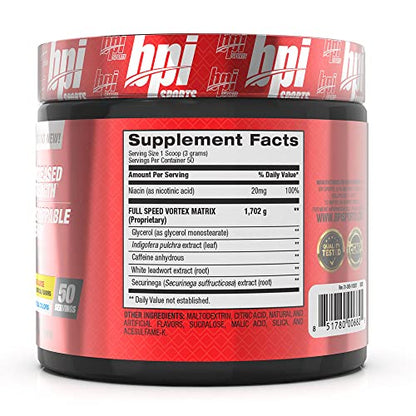 BPI Sports 1.M.R Vortex Pre Workout Powder, Non Habit Forming, Sustained Energy & Nitric BPI SportsUS supplements