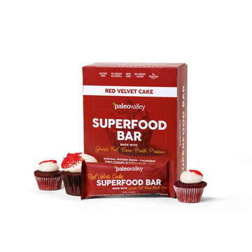 Paleovalley Superfood Bars – Red Velvet– 10 Pack – 9g Protein per Bar – Gluten-Free, Grain-Free, Paleo, Non-GMO – On-the-Go Snack PaleovalleyUS supplements