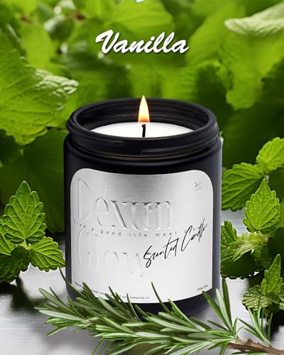 Aromatherapy Candle, Handcrafted with Natural Soy Wax and Essential Oils for Home Scented Dexun GlowAu supplements