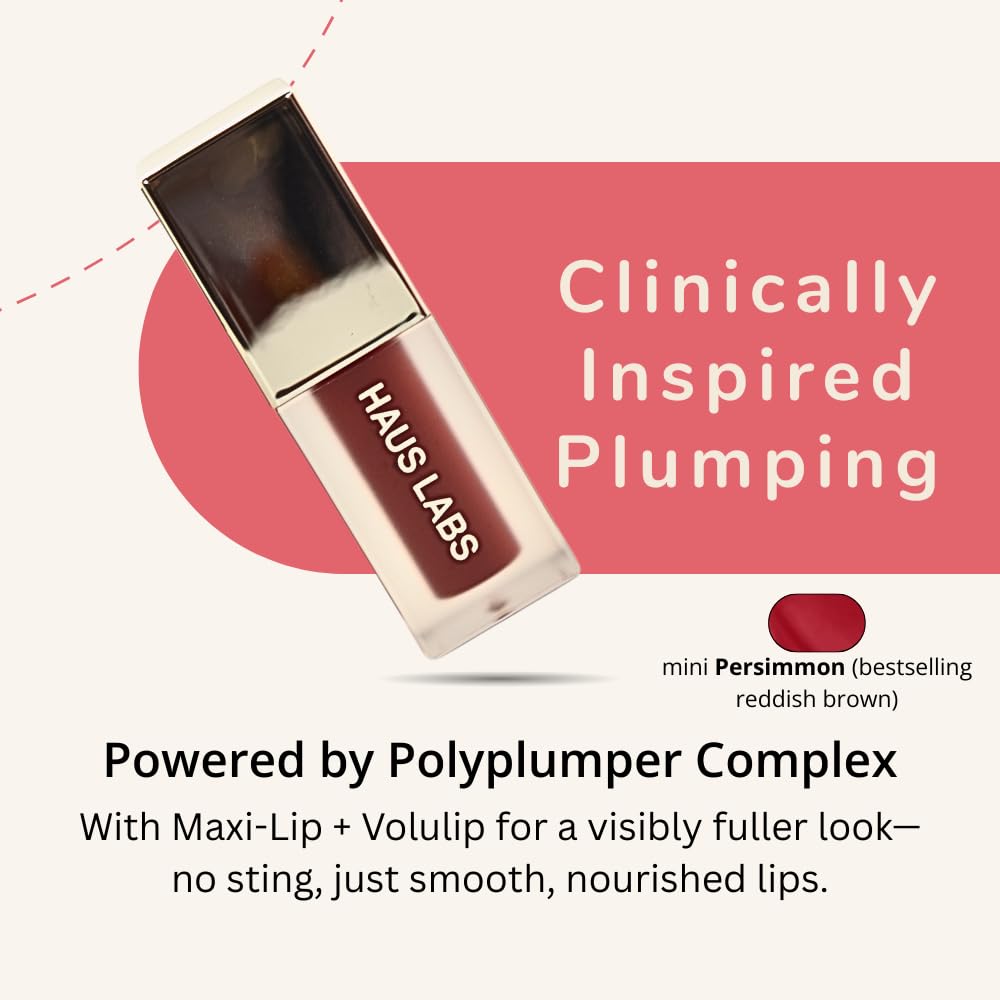 Haus Labs PHD Hybrid Innovation Plumping Lip Glaze Duo - Honey Shimmer Full Size & Persimmon Mini Haus LaboratoriesAu supplements