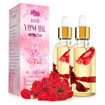 2PCS Yoni Oil Organic Feminine Oil Vaginal Moisturizer - Ph Balance for Women - Feminine Deodorant BASSIAu supplements