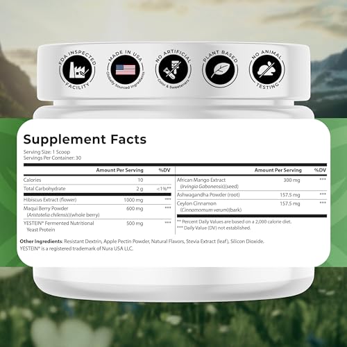 NATURES BLAST Shape Fusion® - GLP-1 Supplements with Ashwagandha, Hibiscus, Ceylon Cinnamon, Maqui Berry & African Mango Extract - Supports Healthy Habits, Energy & Body Balance - 30 Servings NATURES BLASTAu supplements