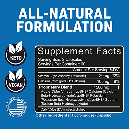 Herbtonics Apple Cider Vinegar Capsules Plus Keto BHB | Fat Burner & Weight Loss HerbtonicsUS supplements