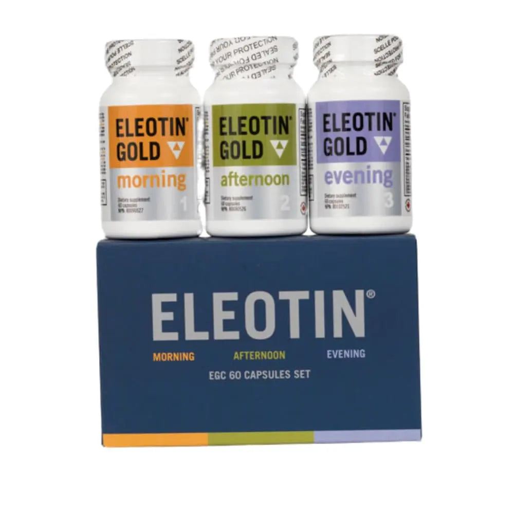 Eleotin Gold Capsules Value Pack Set for Balanced Metabolic Health | Healthy Circulation | Premium Herbal Ingredients | 3 Bottles of Different Formula | 60 Capsules Each Eleotinnz supplements