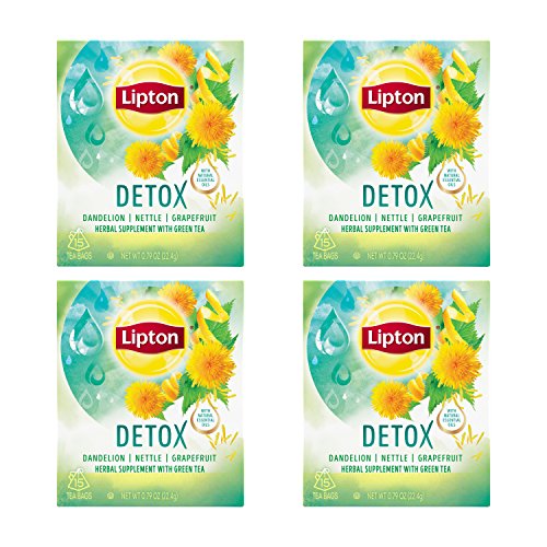 Lipton Green Tea Bags, Herbal Supplement for Detox, 15 Count (Pack of 4) LiptonAu supplements