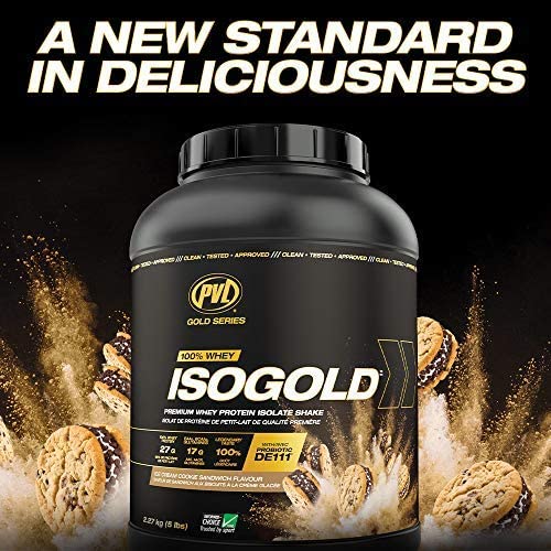 PVL ISO Gold – Grass Fed - Premium Isolate 100% Whey Protein Shake - Orange Krush'd - 908 g PVLAu supplements