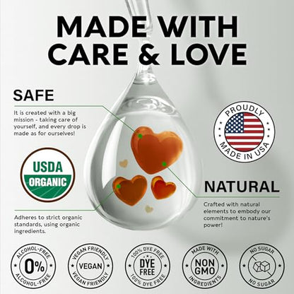 USDA Organic Mullein Drops for Lungs - Mullein Leaf Extract Supplement - Made in USA NUTRAHARMONYUS supplements