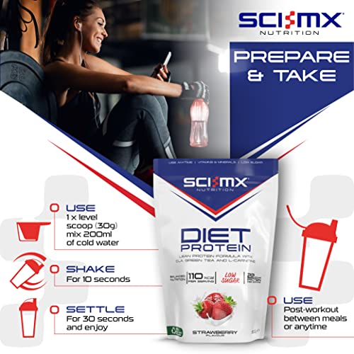 SCI-MX Diet Protein, High Protein, Low Sugar, Low Fat Lean Protein Formula Powder with Added CLA SCI-MXAu supplements