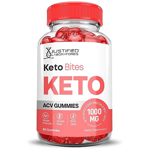 Justified Laboratories Keto Bites Keto ACV Gummies 1000MG Vegan Non GMO with Pomegranate Justified LaboratoriesUS supplements