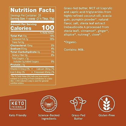 Bulletproof Pumpkin Spice Creamer, 14.8 Ounces, Keto Coffee Powder Creamer BulletproofUS supplements