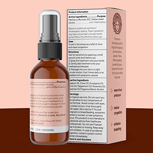 Breathe Blend Essential Oil Sinus Spray | Best Therapeutic Grade Essential Oils for Sleep Marie OriginalsAu supplements