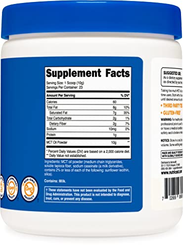 Nutricost Premium MCT Oil Powder .5LBS - Best For Keto, Ketosis, and Ketogenic Diets NutricostAu supplements
