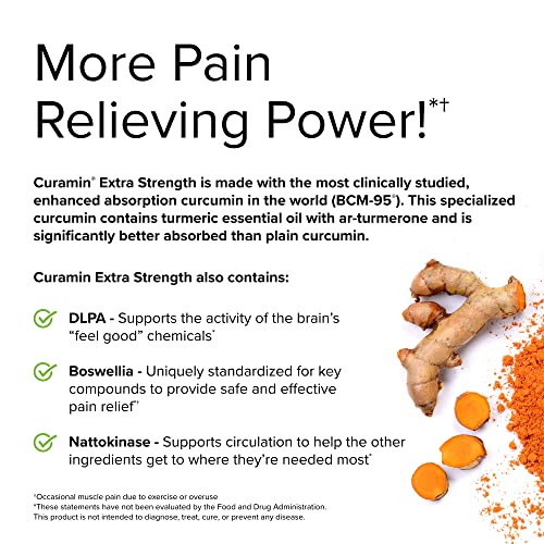 Terry Naturally Curamin Extra Strength - 120 Tablets - Non-Addictive Pain Relief Supplemen Terry NaturallyUS supplements