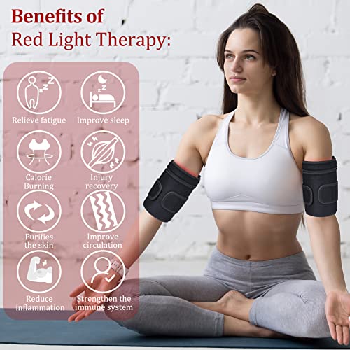 NEXTWOOD 660nm and 850nm Infrared Red Light Arm Therapy Wrap Belt with Timer & Brightness Setting Red NEXTWOODAu supplements