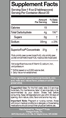 nochtli Recover Prickly Pear Liquid Supplement 1L (4-pack) Nochtli SuperiorFruitAu supplements