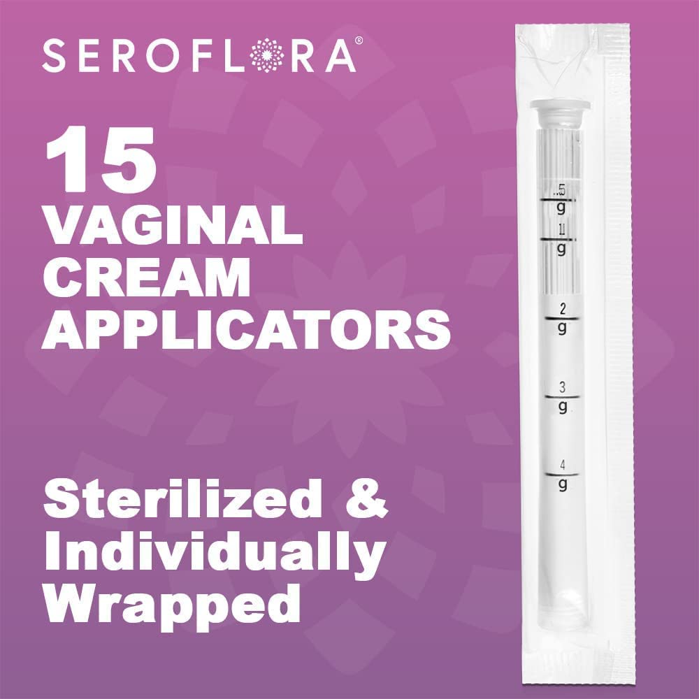 Seroflora Disposable Plastic Vaginal Applicators - Threaded End to Fit OTC Gels, Lubes or Creams Products SEROVERAAu supplements