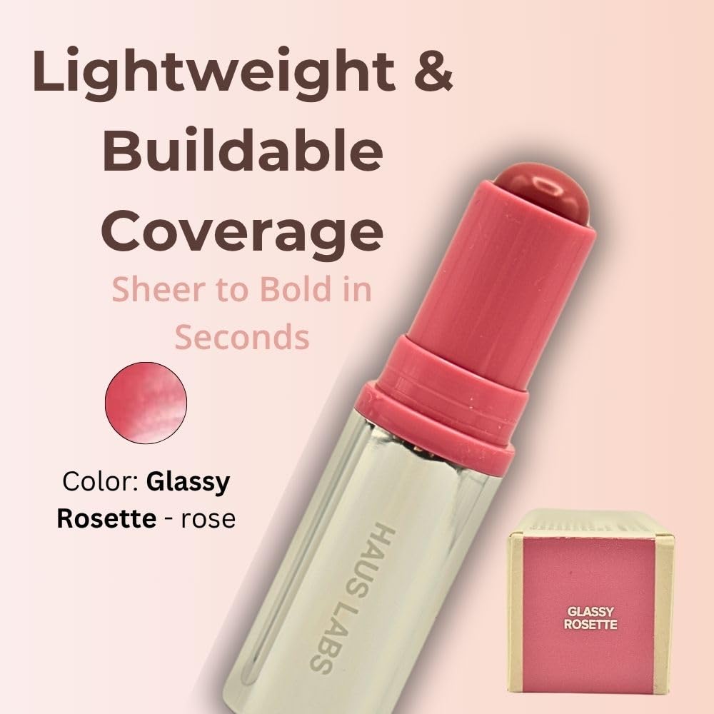 Haus Labs Color Fuse Longwear Hydrating Glassy Lip + Cheek Blush Balm Stick - Glassy Rosette Haus LaboratoriesAu supplements