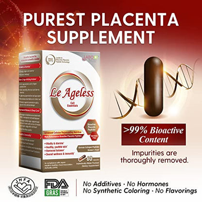 LABO Nutrition Le Ageless – Placenta Cell Rejuvenating Therapy from Japan – Enhanced with Collagen LABO NutritionUS supplements