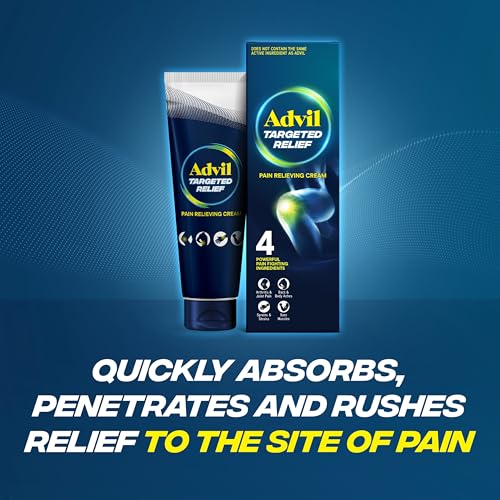 Advil Targeted Relief Pain Relieving Cream, Up to 8 Hours of Powerful Relief of Minor Arthritis Pain, Joint Pain, Lower Back Pain and Muscle Pain - 4 oz AdvilAu supplements