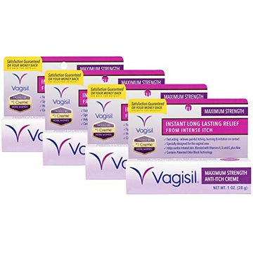 Vagisil Maximum Strength Feminine Anti-Itch Cream with Benzocaine for Women, Helps Relieve Yeast VagisilAu supplements