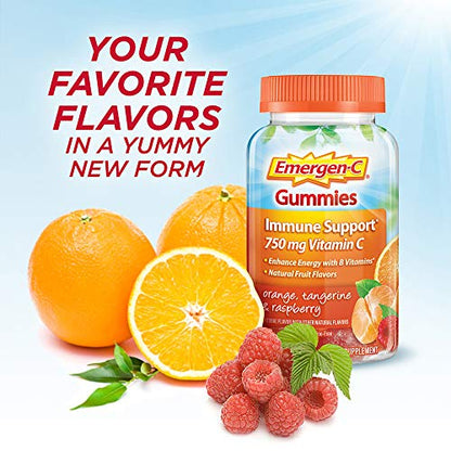 Emergen-C 750mg Vitamin C Gummies for Adults, Immune Support Gummies Emergen-CUS supplements