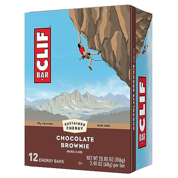 CLIF BAR - Chocolate Brownie Flavor - Made with Organic Oats - Non-GMO Clif BarUS supplements