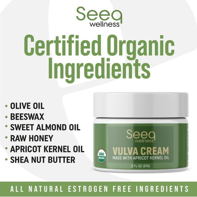 Seeq Wellness Organic Vulva Balm, Intimate Skins Care, Menopause Support, Relieves Feminine Seeq WellnessAu supplements