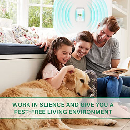 Ultrasonic Pest Repeller, Indoor Ultrasonic Repellent for Roach, Rodent ZEROPESTUS supplements