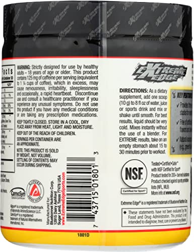 Bluebonnet Nutrition Extreme Edge Pre workout, Muscle Recharging Formula, Increases BluebonnetAu supplements