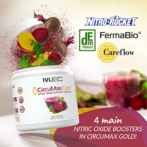 IVL - CircuMax Gold - Nitric Oxide Supplement Powder Boost - Organic Beets - Beetroot IVLUS supplements