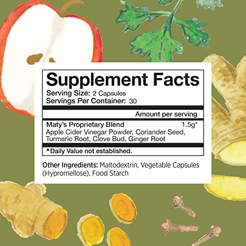 Matys Acid & Indigestion Relief Capsules, Safe Antacid Alternative for Occasional Acid MatysAu supplements