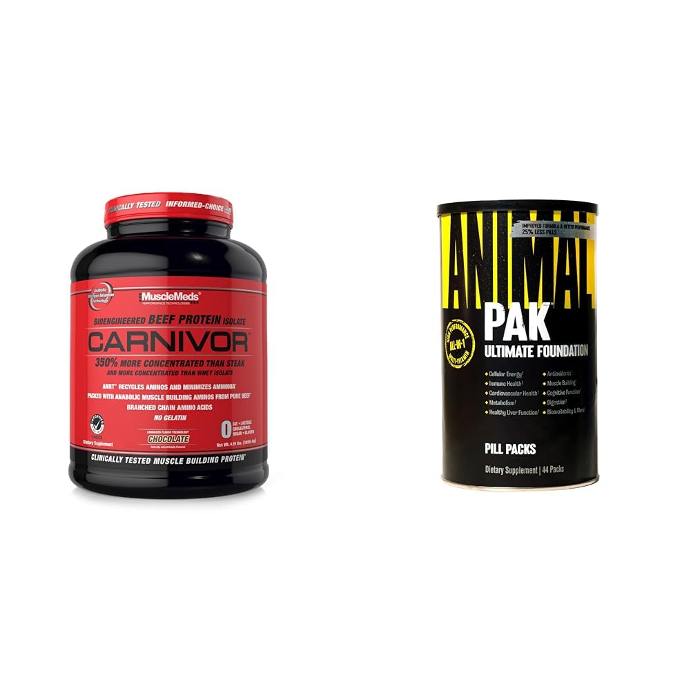 MuscleMeds, Carnivor Beef Protein Isolate Powder 56 Servings, Chocolate, 72 Ounce MuscleMedsUS supplements