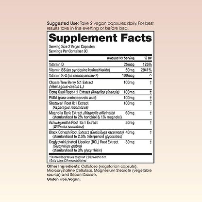 Winged Wellness Hot Momma, Perimenopause & Menopause Supplement - Vegan Menopause Winged WellnessUS supplements