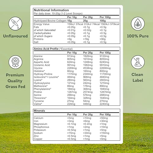 100% Pure Collagen Powder Protein Peptides - General Healthcare 300g Supplement General HealthcareUS supplements