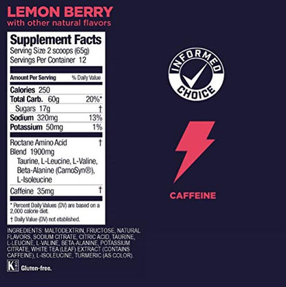 GU Energy Roctane Ultra Endurance Energy Drink Mix, Lemon Berry, 1.72 lb GU EnergyUS supplements