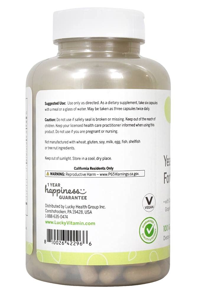 Lucky Vitamin - Yeast-Defense Formula - 180 Veg Capsules Lucky VitaminAu supplements