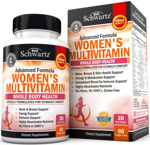 Multivitamin for Women with Vitamin D3 - Multivitamins for Bone Breast Skin Joint BioSchwartzAu supplements