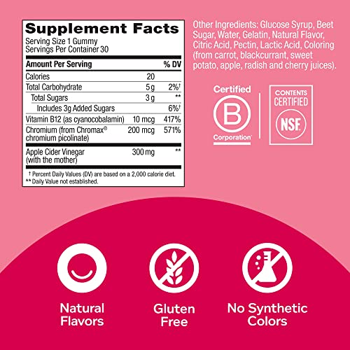 OLLY Metabolism Gummy Rings, Apple Cider Vinegar, Vitamin B12, Chromium, Energy and Digestive Health OLLYUS supplements