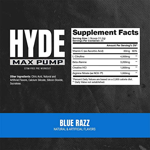 PROSUPPS Hyde Xtreme Blue Razz and Hyde Max Pump Blue Raspberry Bundle PROSUPPSAu supplements