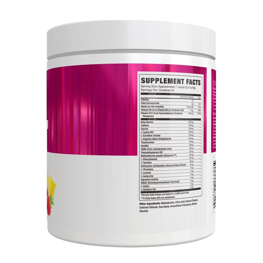 Uplift Pre-Workout for Women (30 Servings) -Raspberry Lemonade-Provides Clean NLA for HerUS supplements
