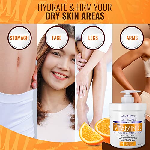 Advanced Clinicals Vitamin C Cream. Advanced Brightening Cream. Anti-aging cream Advanced ClinicalsUS supplements