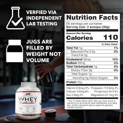 Whey Fantastic Unflavored - 100% Natural Grass Fed Whey Protein Powder - Unique 3 Fantastic NutritionUS supplements
